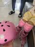 迪士尼溜冰鞋儿童可调节安全易学轮滑鞋旱冰鞋直排滑冰鞋粉冰雪送礼物 实拍图