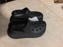 卡骆驰（CROCS）檀健次同款经典泡芙洞洞鞋百舒适男沙滩鞋女鞋休闲鞋|207521 黑色-001(含智必星) 35 (210mm) 实拍图