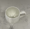 景顺景德镇陶瓷杯骨瓷简约水杯子纯白色茶杯定制LOGO马克水杯 大肚杯配盖子和小勺（400ml） 实拍图