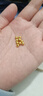 喜上眉梢足金999重工古法金珠散珠3D硬金光面磨砂黄金转运珠圣诞节礼物女 0.2g【4mm重版光珠单颗】 实拍图