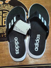 adidas COMFORT FLIP舒适拖鞋人字拖男女阿迪达斯官方轻运动   黑色/白色(推荐选大一码)   43 实拍图