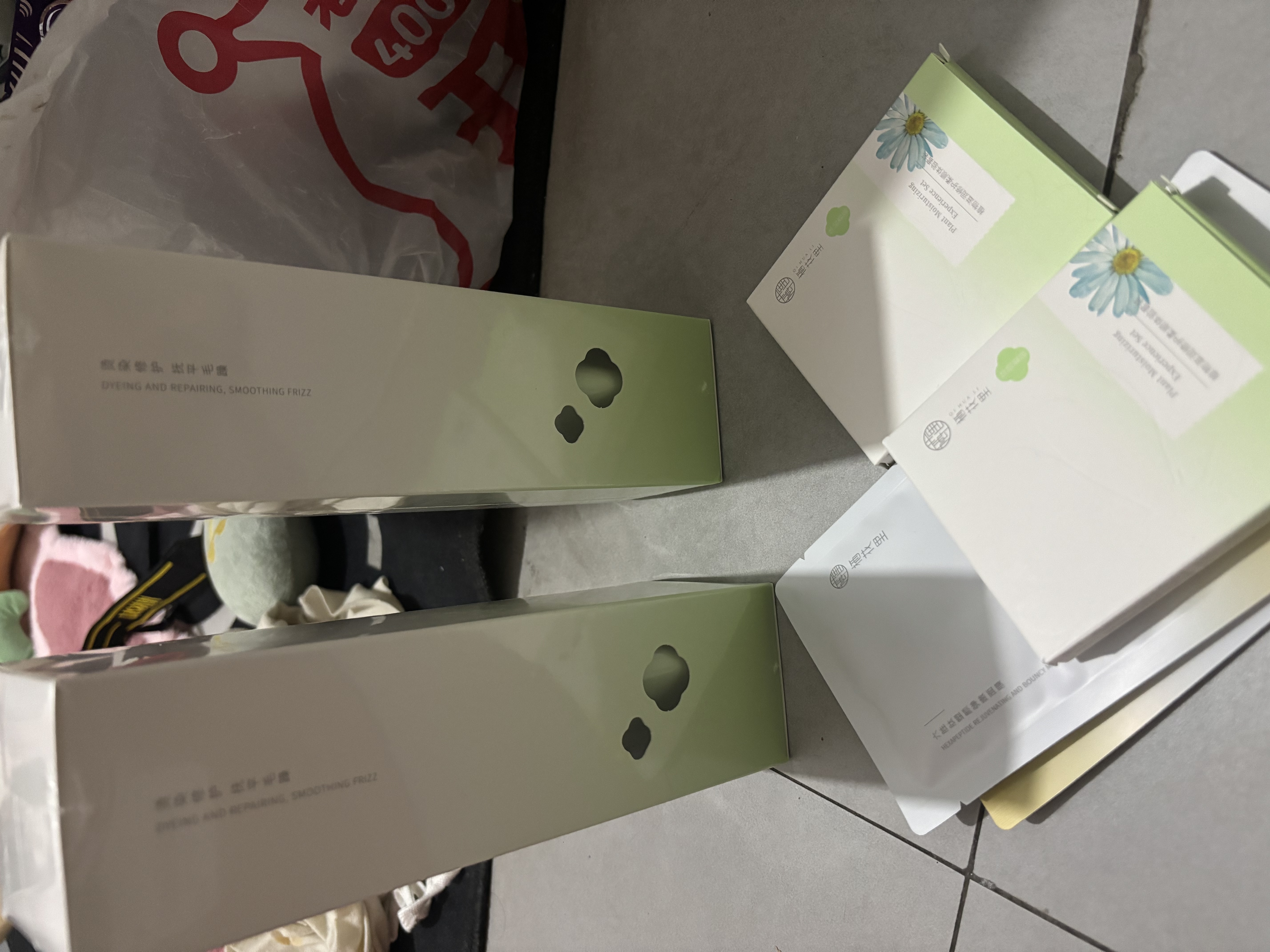 栖花里洗发水发膜 轻素植物修护/玻尿酸控油/生姜洗护洋甘菊去屑套装 植物滋养洗发水500g 实拍图