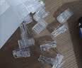 毕亚兹 六类水晶头 RJ45千兆网络接头 工程级装修布箱线电脑路由器连接做网线CAT.6镀金水晶头 100个/盒 实拍图