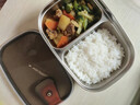COODORA304不锈钢保鲜饭盒分格带饭微波炉可加热上班族食堂打饭便当餐盒 实拍图
