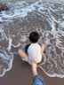 佑游儿童泳衣男孩青少年连体游泳馆防晒泡温泉泳装三件套35114米色2XL 实拍图