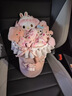AWHAHelloKitty玩偶花束库洛米卡通毛绒玩偶花束生日礼物送女朋友 粉色美乐蒂玩偶花束+礼袋灯串 实拍图