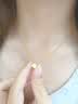 艾米莎纯18K金AU750真金四叶草吊坠项链锁骨坠子不掉色玫瑰金送女友礼物 18K金玫瑰金红玉髓15mm+证书 单一个吊坠（无配链） 实拍图