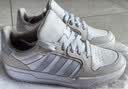 adidas ENTRAP美式校园风运动少年感复古篮球风板鞋男女阿迪达斯 米白色/灰色   37 晒单实拍图