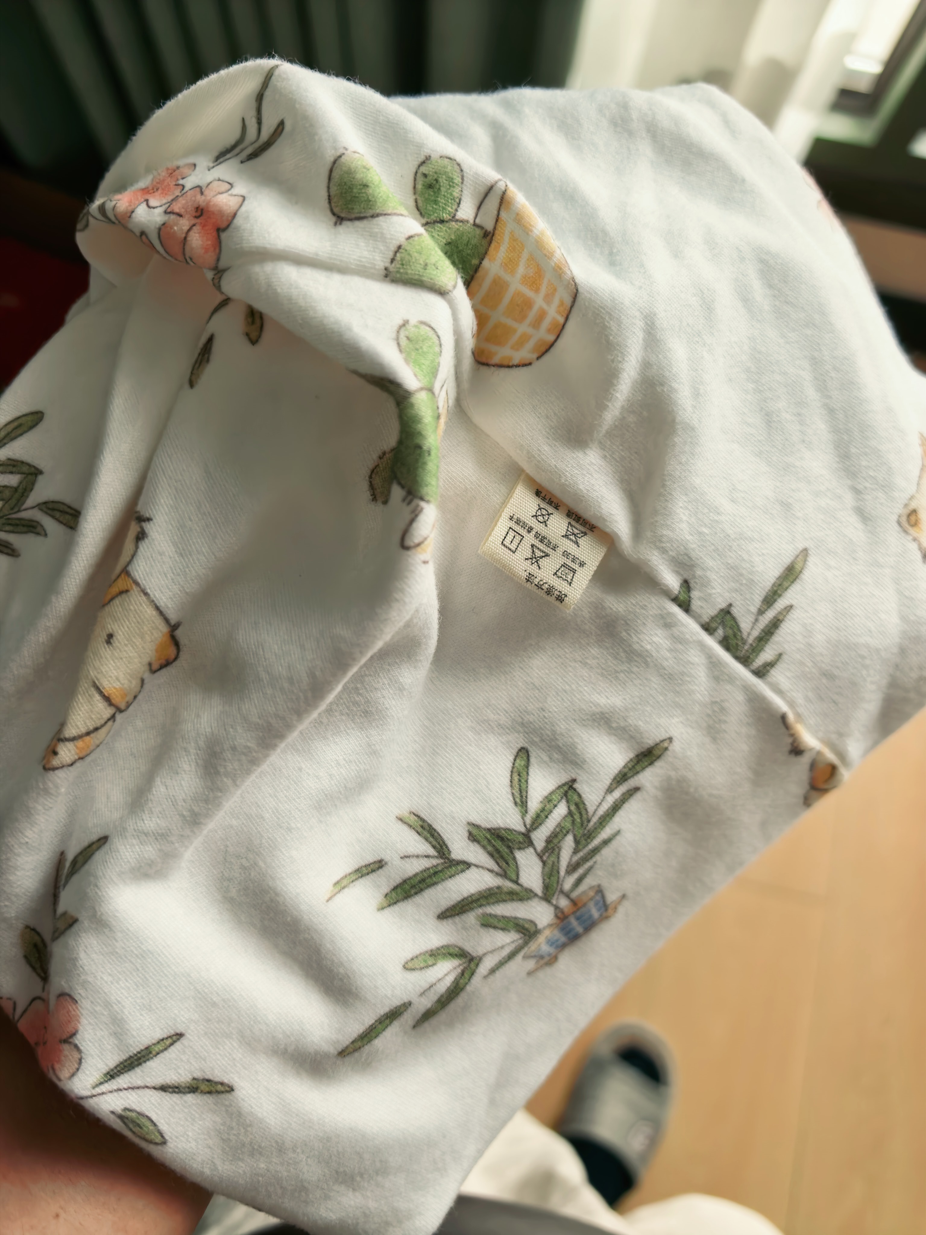 爱宝适月子帽纯棉月子头巾孕产妇帽产后坐月子防风帽发带2件套 猫咪M427 实拍图