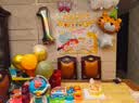 酷依宝周岁生日电视投屏动物园主题狮子长颈鹿生日布置装饰背景气球套装 实拍图