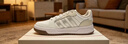 adidas ENTRAP美式校园风运动少年感复古篮球风板鞋男女阿迪达斯 白色/暗银金属/树脂黄   40 实拍图