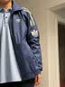 adidas宽松日常舒适运动夹克外套男女春季新款阿迪达斯官方三叶草   深靛蓝（推荐选大一码)   M 实拍图