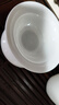 不拙白瓷三才盖碗敬茶碗陶瓷茶具带茶漏羊脂玉云初香雪盖碗三件套 实拍图