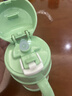 膳魔师儿童保温杯带把手婴儿水杯316L宝宝吸管杯幼儿园学生水杯TCKK 熊猫 竹叶青280ml 实拍图