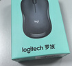 罗技（Logitech）M221 轻音鼠标 无线鼠标 办公鼠标 对称鼠标 带无线微型接收器 雾霭蓝 实拍图