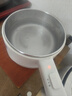 美的（Midea）电煮锅 小电锅 不锈钢0涂层电热锅 宿舍小锅多功能锅 1.6L学生寝室一体泡面小火锅XZC2017G 配蒸笼 实拍图