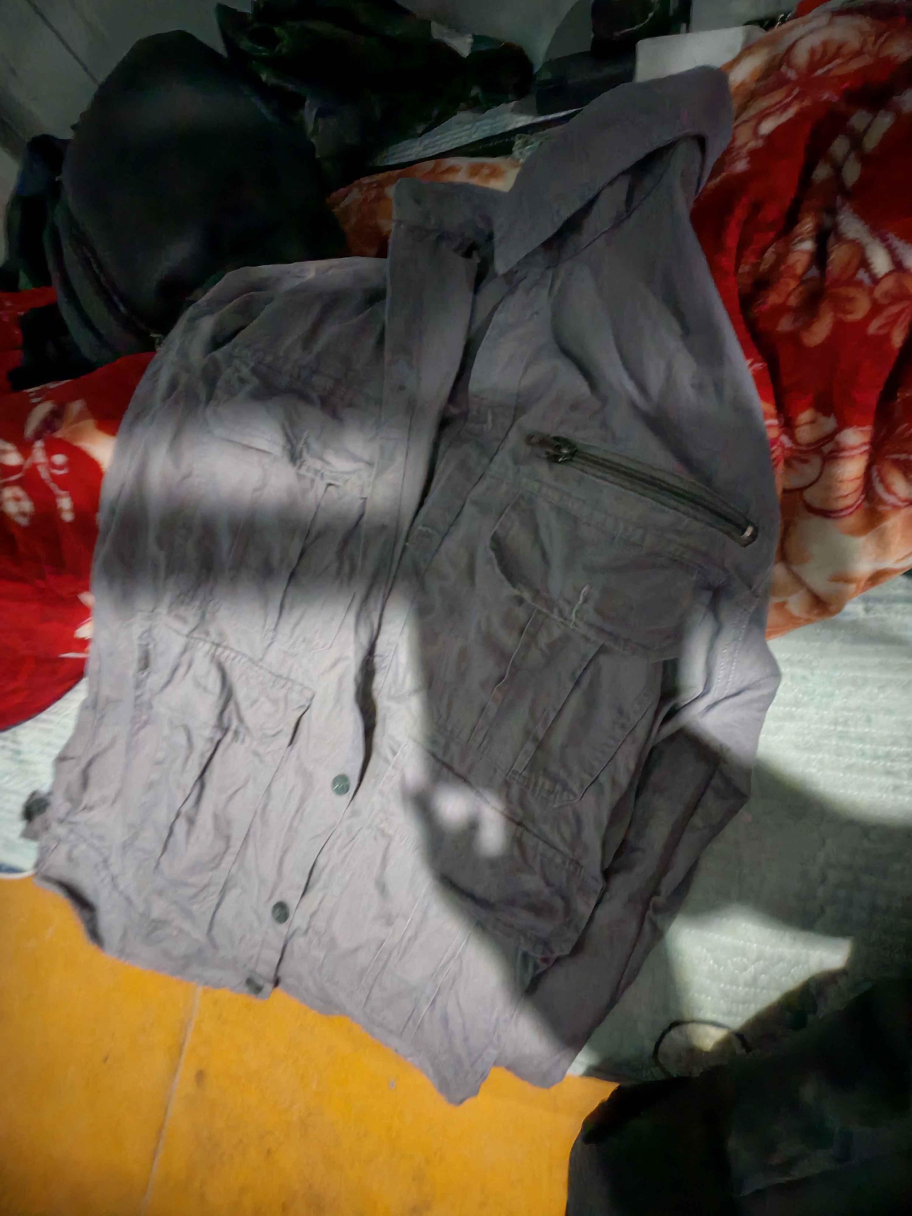 佰众益（BAIZHONGYI）夏季薄款劳保工作服装男士迷彩服套装男纯棉电焊工装外套透气耐磨 灰色薄款纯棉上衣（5口袋） XL (175) 适合125-145斤 实拍图