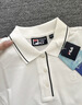 FILA 斐乐官方男装针织短袖领航POLO衫夏季商务休闲凉感上衣 正黑色-BK M 170/92A/M 实拍图