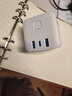 公牛（BULL）20W PD苹果快充魔方插座/插线板/插排/接线板 Type-c+USB+3插孔 无线 白色 GNV-UU2203W总控开关 实拍图