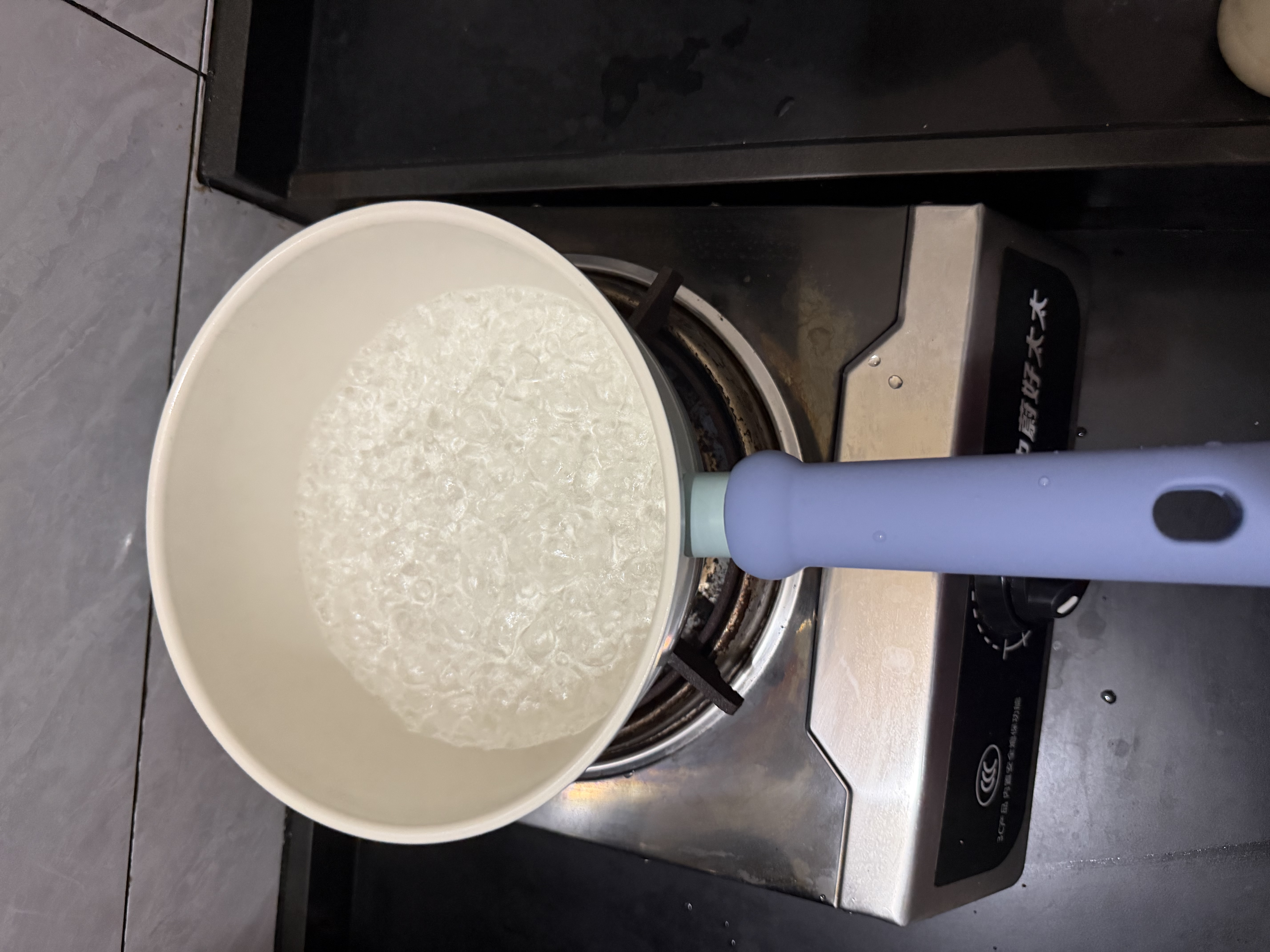 帅康（Sacon）奶锅不粘锅宝宝辅食锅婴儿小奶锅蒸煮一体陶瓷汤锅带蒸笼小锅20CM 实拍图