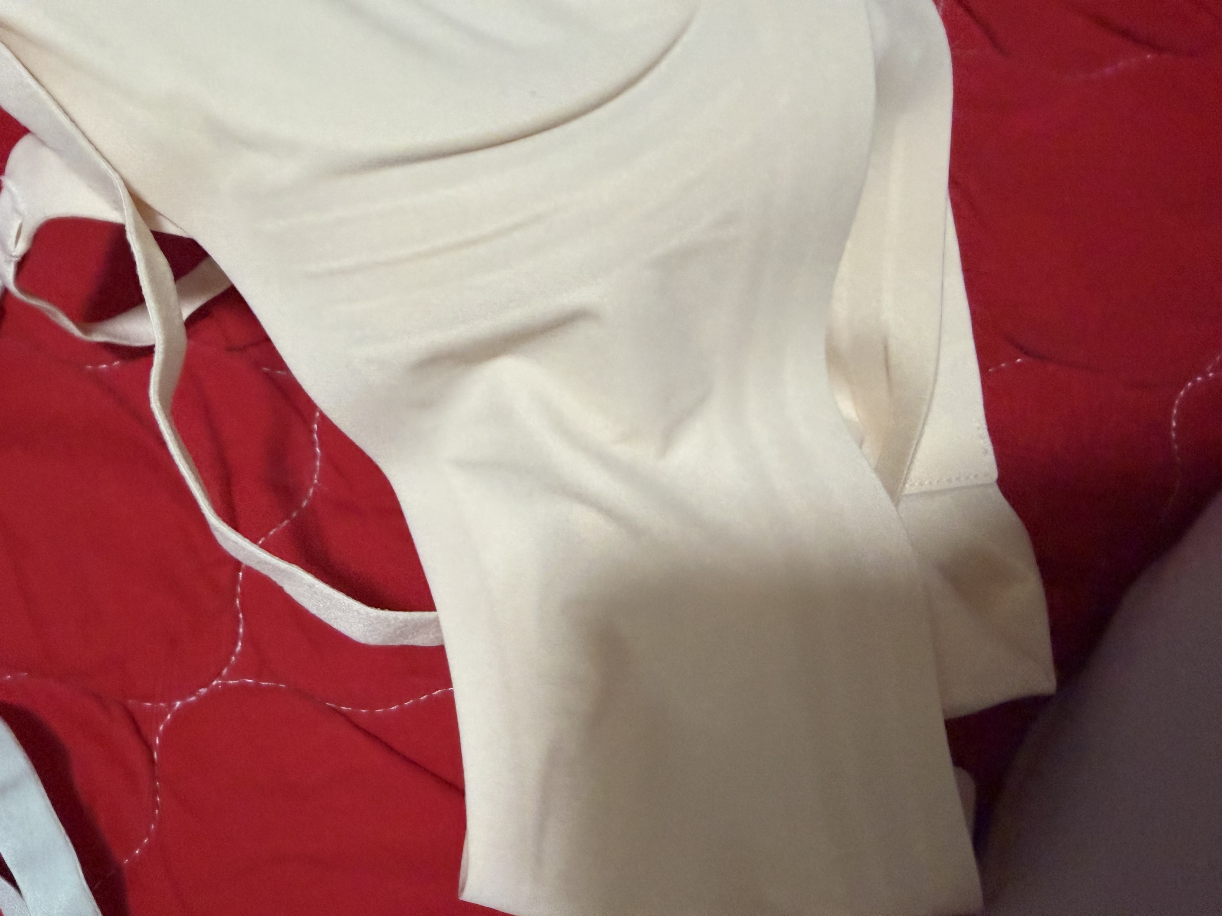 蕉内5系内衣女士收副乳聚拢小胸果冻条软支撑无钢圈防卷边无痕文胸罩 浅肤 M （70C/75A/75B） 实拍图