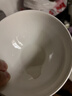 京东京造 碗盘餐具整套 碗具套装乔迁之喜陶瓷 纯白骨瓷 饭碗4.5英寸*6 实拍图