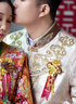 花蒂 结婚龙凤胸花新郎新娘胸针别花一对高级感襟花全套备婚用品大全 龙章凤彩（新郎+新娘）酒红色飘带 实拍图
