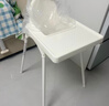 宜家（IKEA）ANTILOP安迪洛高脚椅宝宝餐椅婴儿餐椅儿童椅座椅多功能椅子 【含桌板】白色（座位尺寸：22*25cm） 实拍图
