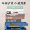 得力（deli）三层镂空收纳文件座自由拆卸组装三层文件盘/文件框栏牢固耐用桌面档案收纳盒文件置物架管理 蓝色 实拍图
