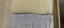 全棉时代婴儿口水巾儿童小毛巾纯棉纱布抗菌防螨面巾30*50cm蓝黄紫3条/盒 实拍图