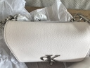 Calvin Klein休闲通勤单肩包礼物链条包包金属字母旋扣翻盖CK女包斜挎马鞍包 实拍图