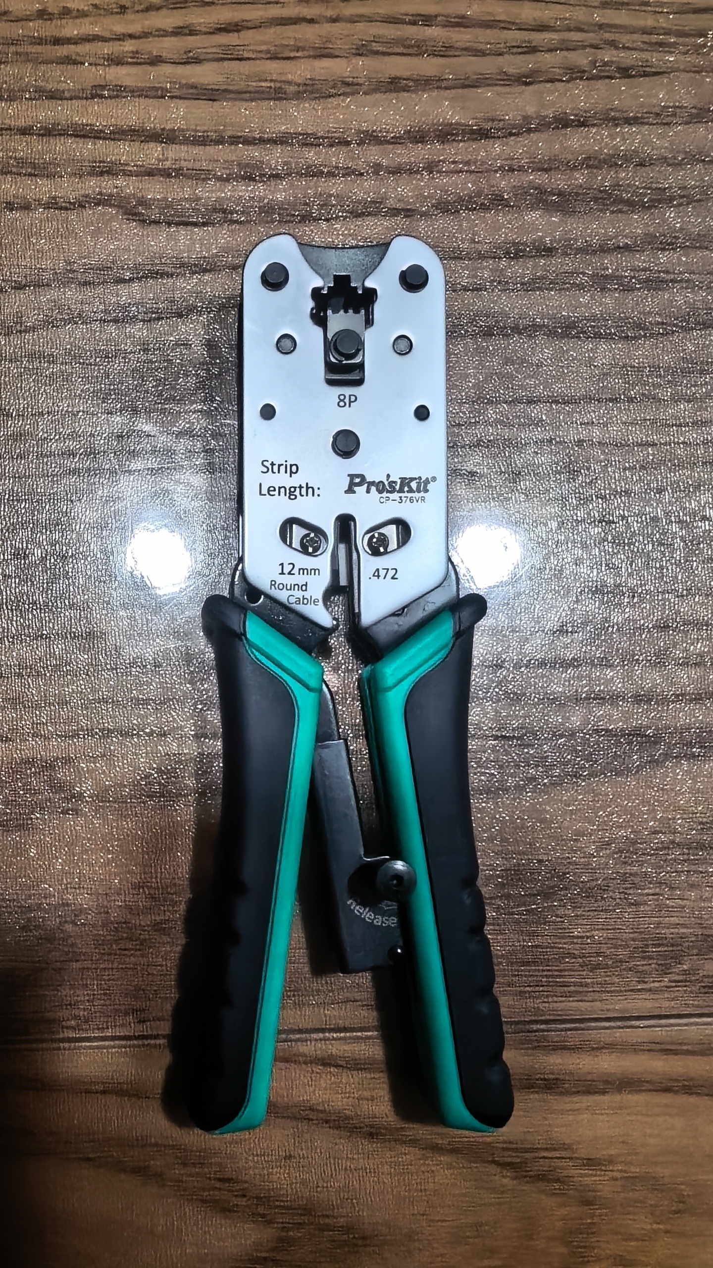 宝工（Pro'sKit）CP-376VR 8P锌铝合金网络垂直压接钳 网络压接钳 网线钳 实拍图
