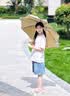 七麦麦三折晴雨伞儿童伞学生伞安全圆角太阳伞遮阳伞防晒伞男女孩雨伞黄 实拍图