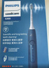 飞利浦（PHILIPS）【父亲节礼物】声波电动牙刷钻石3系【囤货装4刷头】5倍洁齿5种模式 HX5181/02 星云蓝 实拍图