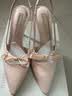 CHARLES&KEITH缎面蝴蝶结尖头高跟凉鞋女生日礼物送女友CK1-60361556 Light Pink浅粉色 37 实拍图