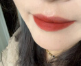 柏贝妮（bobeini）唇釉唇泥哑光自然不易沾杯掉色素颜淡妆口红唇膏裸色唇彩女士 01#赤茶柑橘色 实拍图
