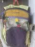 尤克达蒂（yookdd）登山包旅行包大容量男女多巴胺户外健身徒步背包双肩包女旅游轻便 轻便登山书包【黄配紫】 【不带挂件】 实拍图