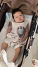 ANGI BABY婴儿推车可坐可躺婴儿车轻便折叠新生儿减震高景观双向儿童手推车 轻奢香槟金【一键收车+四轮EVA】 实拍图