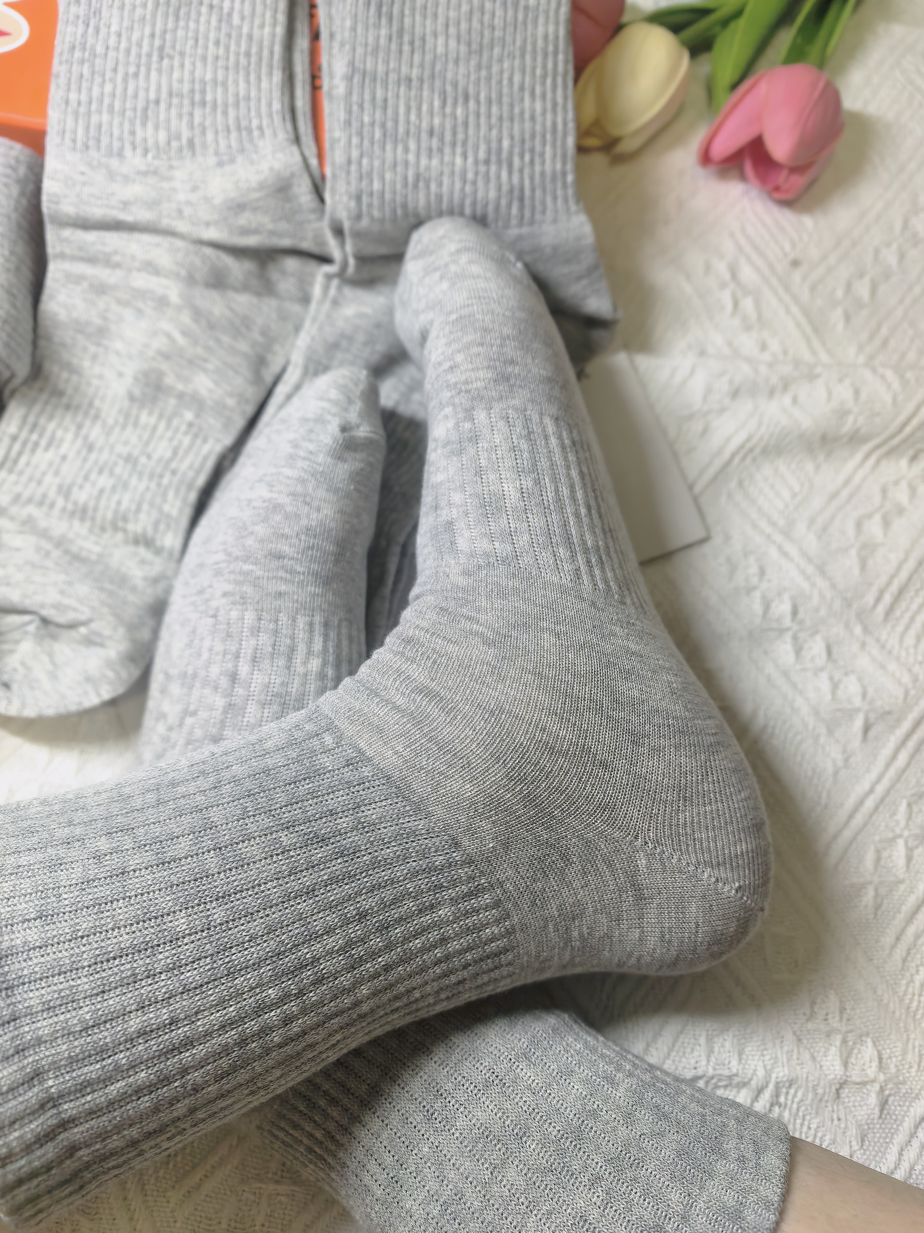 大嘴猴100%纯棉袜子男士中筒春夏运动纯棉袜防臭10A抗菌吸汗透气6双礼盒 实拍图
