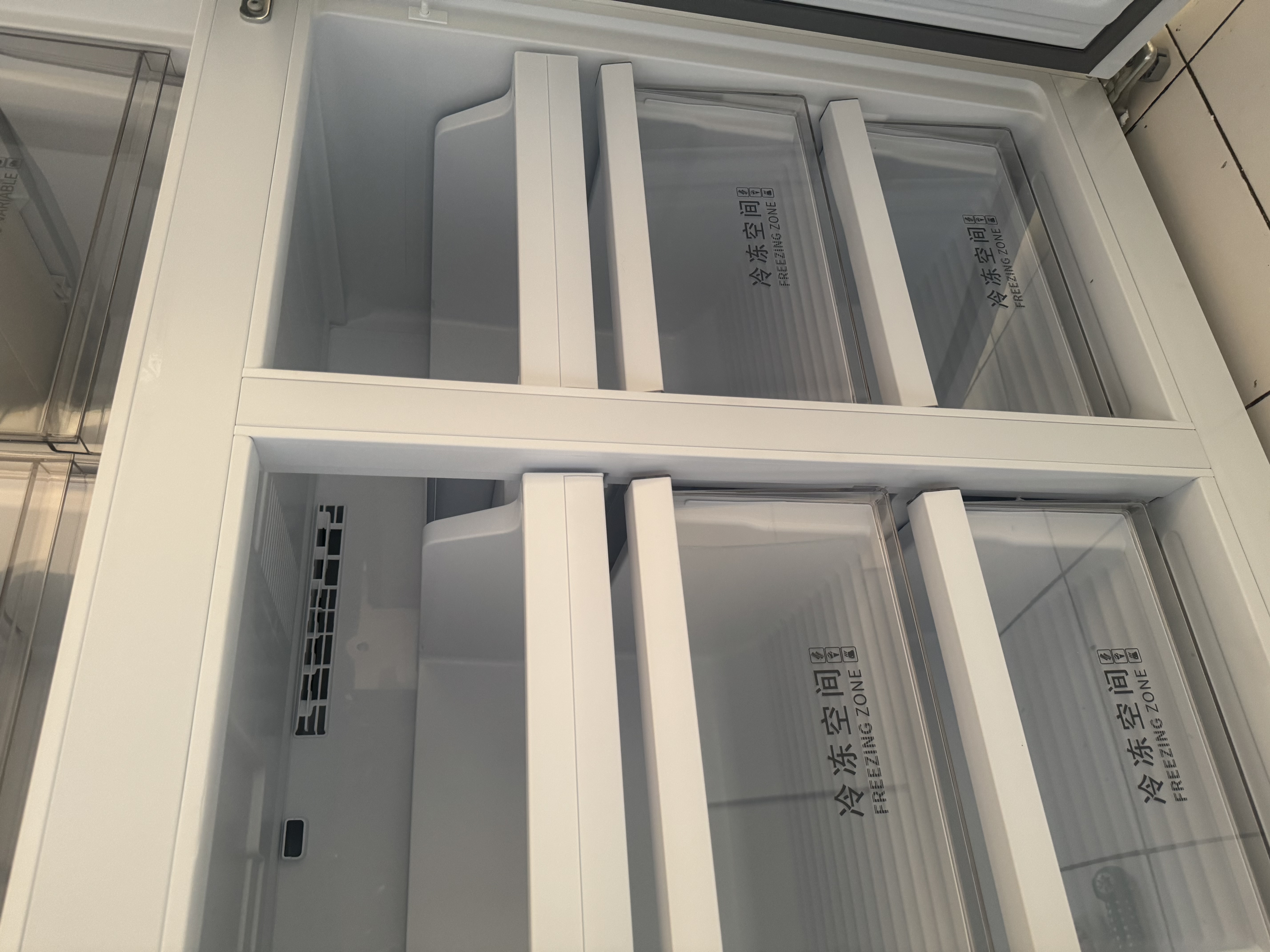 TCL 608L十字门冰箱超大容量双变频双循环一级能效白色家用电冰箱风冷无霜双开门R608T9-U世界杯推荐 实拍图