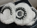 百家好世旋转拖把替换布31cm宽5个装托把头超细纤维吸水墩布头替换装 实拍图