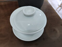 古德窑 纯白玉瓷盖碗茶杯 特大号三才碗陶瓷功夫茶具茶壶敬茶碗泡茶器 实拍图