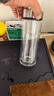 万象（WANXIANG）双层玻璃杯V49RL商务办公钛银色礼盒装带滤网泡茶杯情侣便携水杯 实拍图