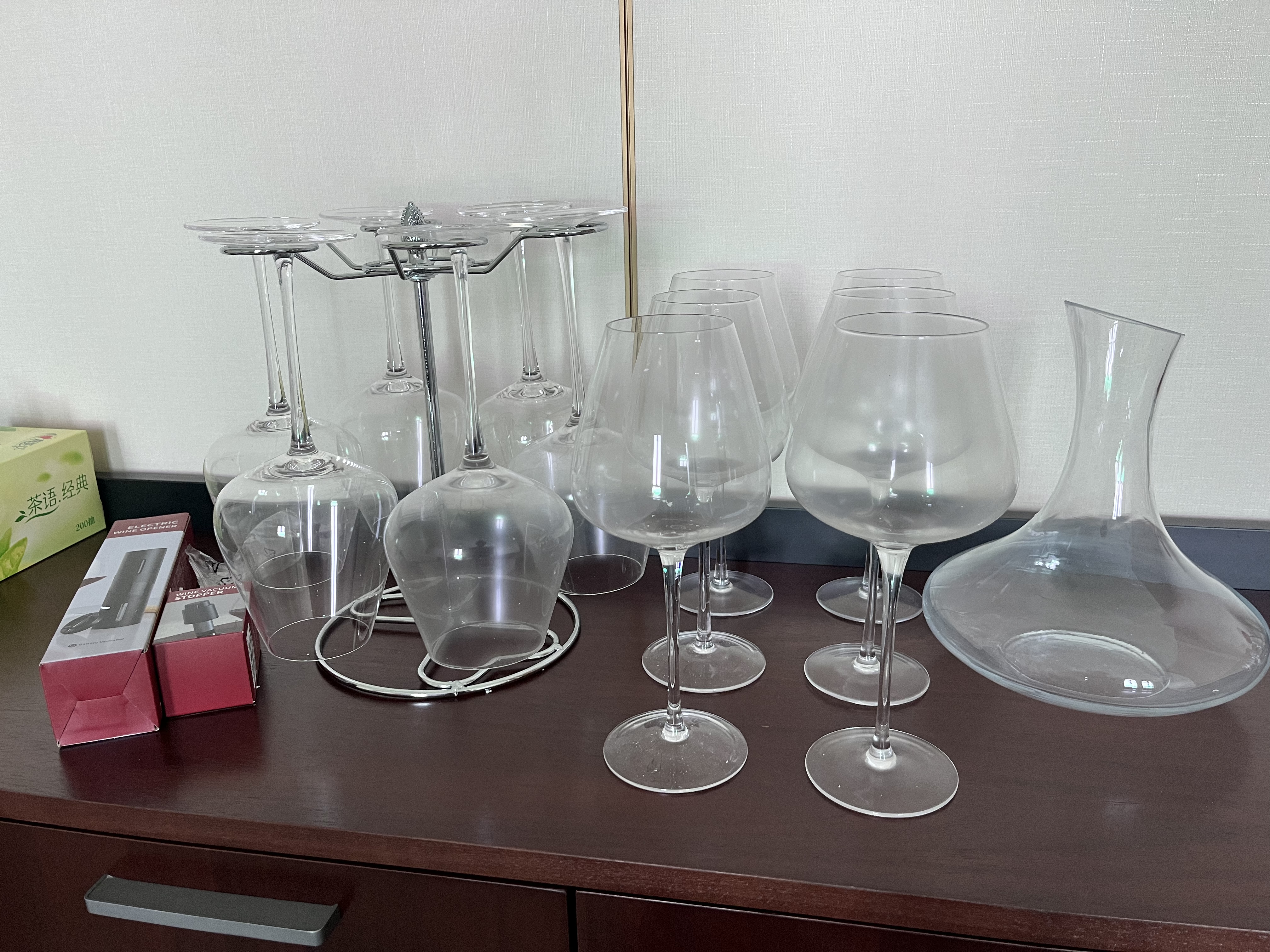 CLITON红酒杯高脚杯 家用水晶玻璃杯 葡萄酒杯勃艮第酒杯酒具套装2只装 实拍图