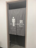 京寻卫生间门帘免打孔半帘隔断帘伸缩杆浴室洗手间厕所帘 85*120cm 实拍图