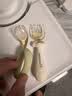 COOKSS婴儿勺子宝宝学吃饭弯弯训练勺叉子自主进食PPSU辅食勺餐具收纳盒 实拍图