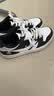 乔丹男板鞋秋季低帮休闲运动鞋皮面黑白拼接轻便百搭耐磨板鞋薄底鞋男 实拍图