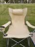 南木熊户外折叠椅躺椅露营椅带扶手便携坐躺两用午休椅午睡陪护折叠床椅 扶手躺椅【卡其色】 实拍图