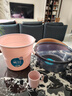 茶花 漱口杯簌 刷牙杯子 牙刷杯牙缸 洗漱杯塑料水杯 1只装 粉色 实拍图