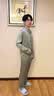 DOEO2026新款真丝睡衣男夏薄款送男友轻奢高级感桑蚕丝家居服礼盒套装 银杏【长袖+长裤】 M 100-120斤 实拍图